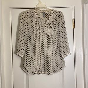 Polka dot blouse